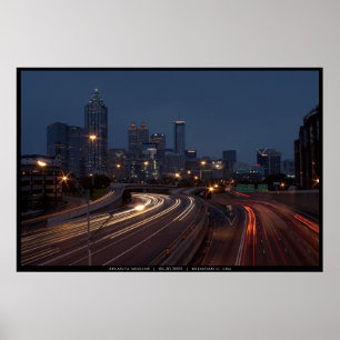 Affiches Atlanta Skyline à Dusk