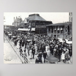 Affiches Atlantic City, New Jersey, dimanche de Pâques, Vin