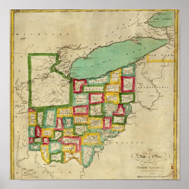 Affiches Atlas de l'Ohio (Devant)