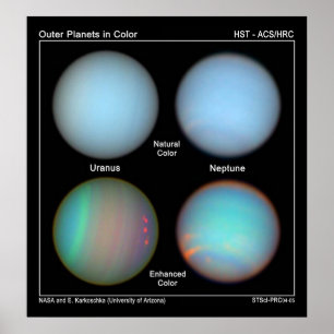 Affiches Atmospheric features on Uranus and Neptune are rev