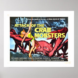 Affiches Attaque des monstres de crabe
