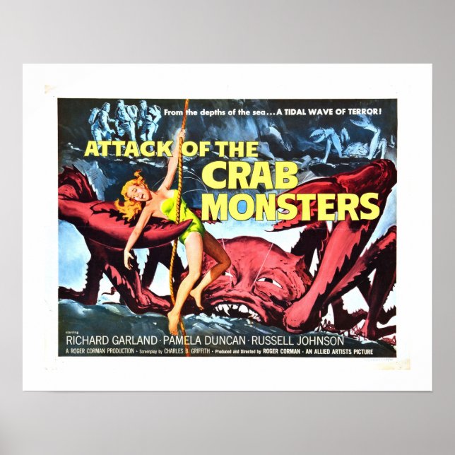 Affiches Attaque des monstres de crabe (Devant)