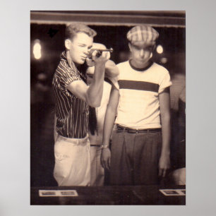 Affiches atteindre la cible et gagner une poupée kewpie