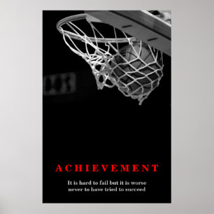 Affiches Atteinte Motivationnelle Basketball