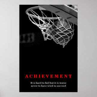 Affiches Atteinte Motivationnelle Basketball