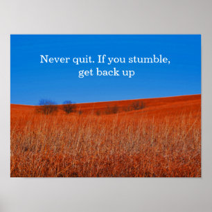 Affiches Attendez l'affiche de motivation de récupération
