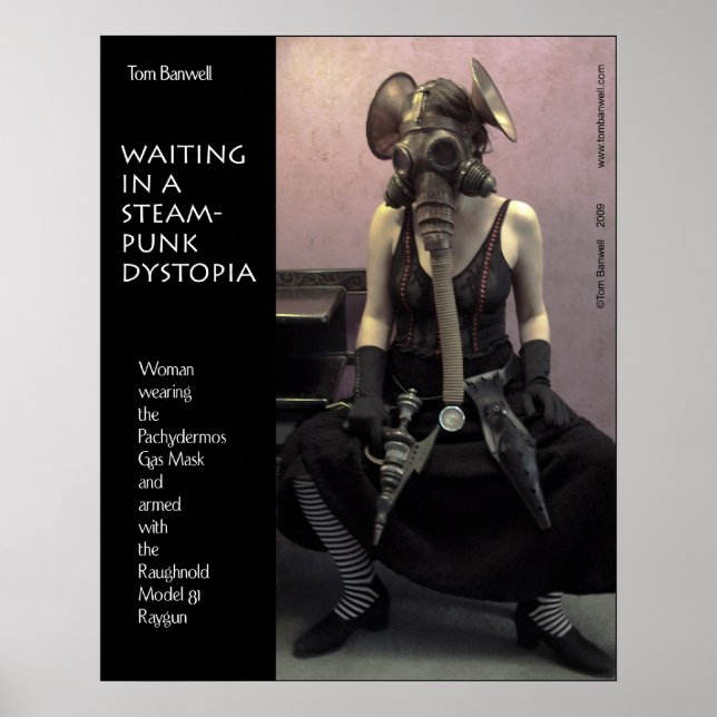Affiches Attente dans une dystopie de Steampunk (Devant)