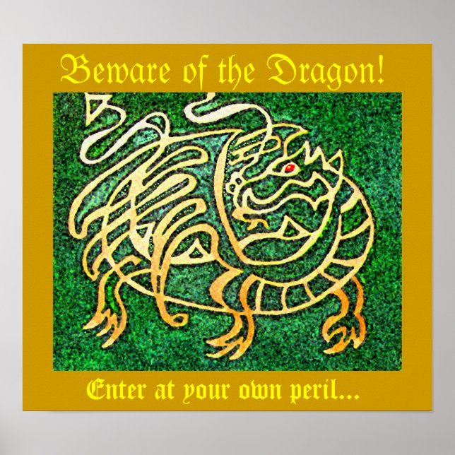 Affiches Attention au dragon (Devant)