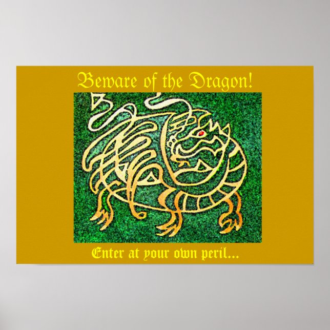 Affiches Attention au Dragon (Devant)