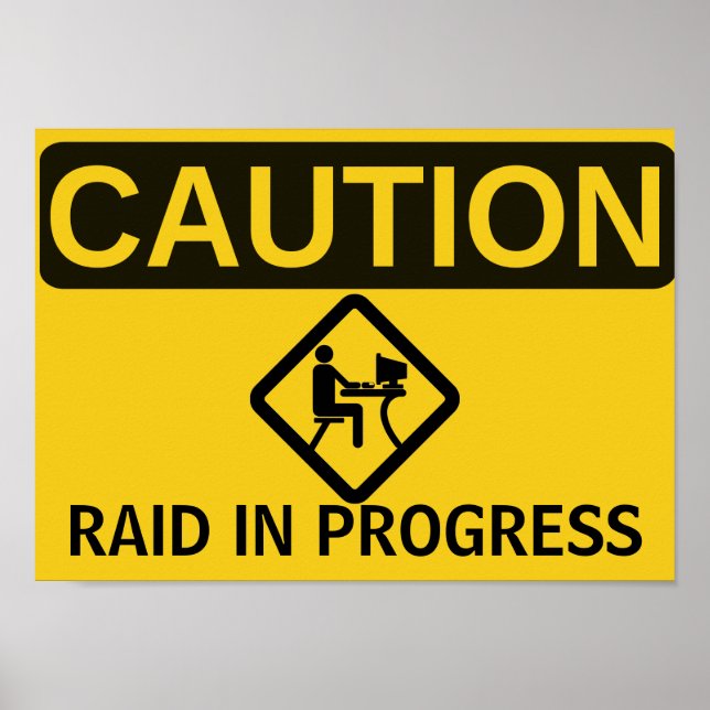 AFFICHES ATTENTION : RAID EN COURS (Devant)