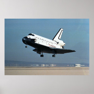 Affiches Atterrissage de la découverte de navette spatiale