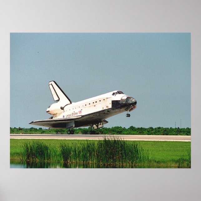 Affiches Atterrissage de la navette spatiale Discovery (STS (Devant)