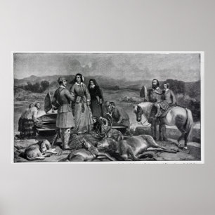 Affiches Atterrissage de la reine Victoria au Loch Muick