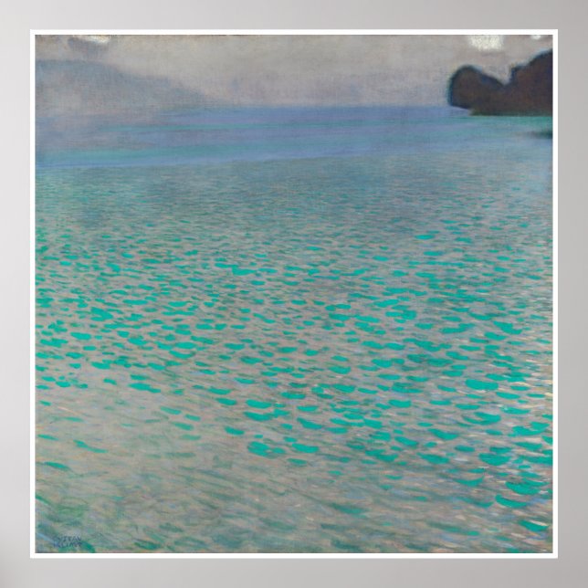 Affiches Attersee Gustav Klimt (Devant)
