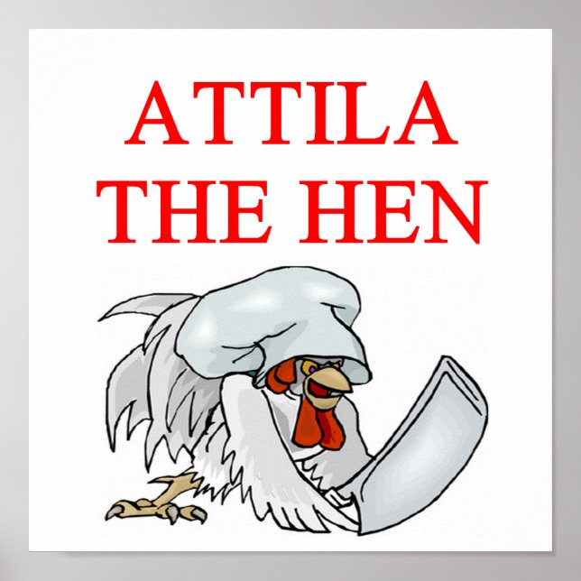 Affiches ATTILA la poule (Devant)