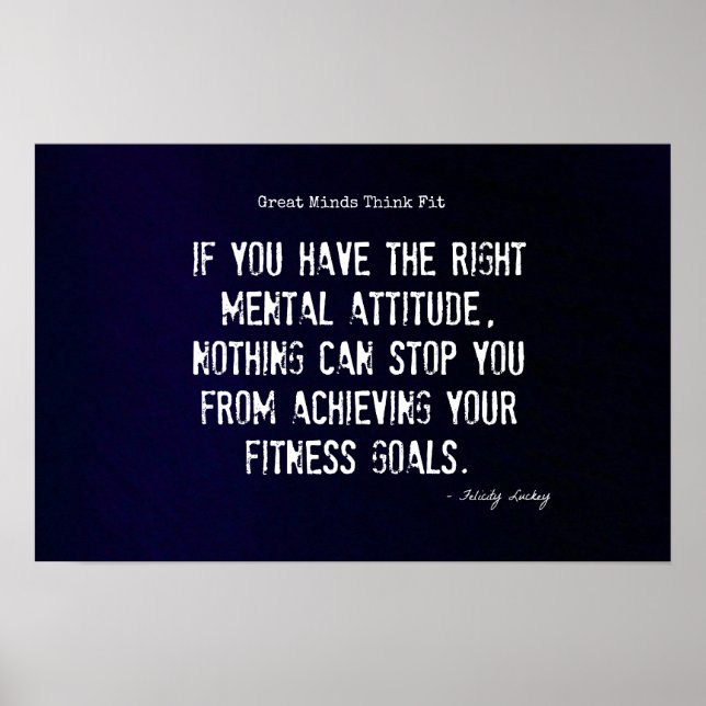 Affiches Attitude et aptitude physique #4 ! (Devant)