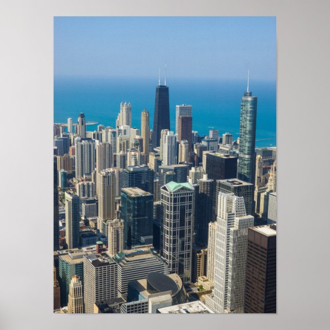 Affiches Au-dessus de Chicago (Devant)