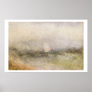 Affiches Au large du Nore : Vent et Eau, 1840-5 (huile sur