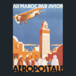 Affiches Au Maroc Par Avion Aeropostale, Vintage<br><div class="desc">Au Maroc Par Avion Aeropostale,  Vintage</div>