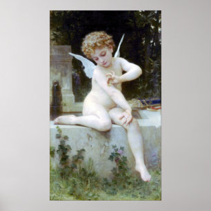 Affiches Au Papillon de Bouguereau - de L'Amour
