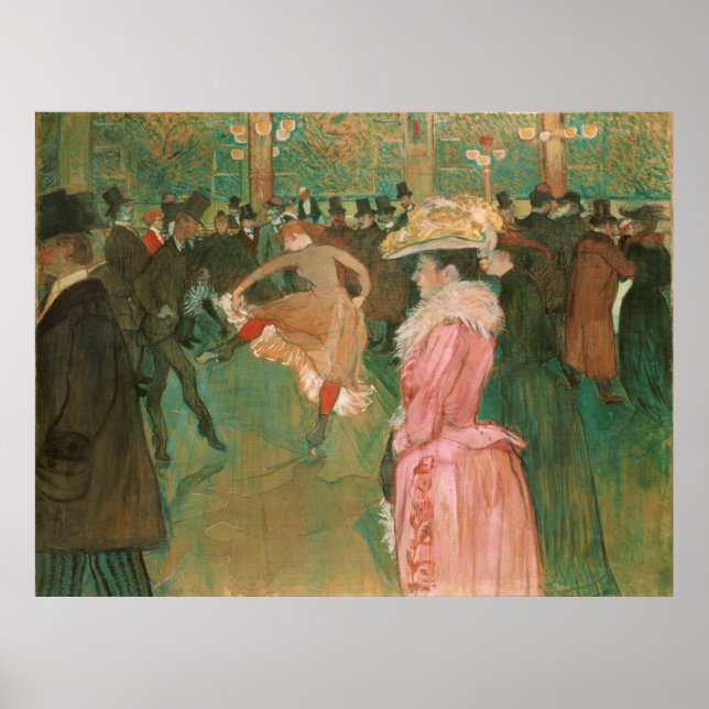 Affiches Au Rouge : La Danse Toulouse-Lautrec (Devant)