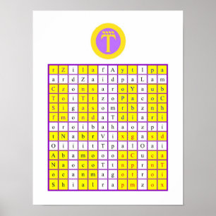 Affiches Aube Dorée Enochian Air Tablet / Watchtower