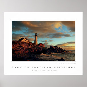 Affiches Aube sur le phare de Portland