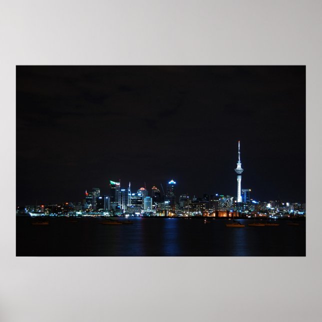 Affiches Auckland incandescent (Devant)