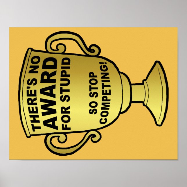 Affiches Aucun Prix Pour L'Imbécile Drôle De L'Affiche (Devant)