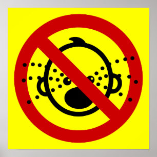 Affiches AUCUN ⚠ thaïlandais de signe d'aéroport de ⚠ de