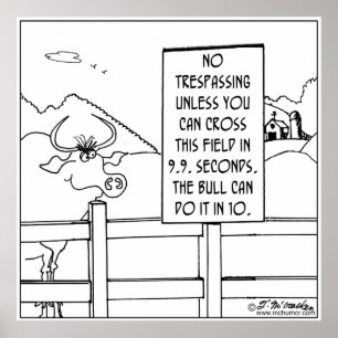 Affiches Aucune infraction à moins que vous soyez plus