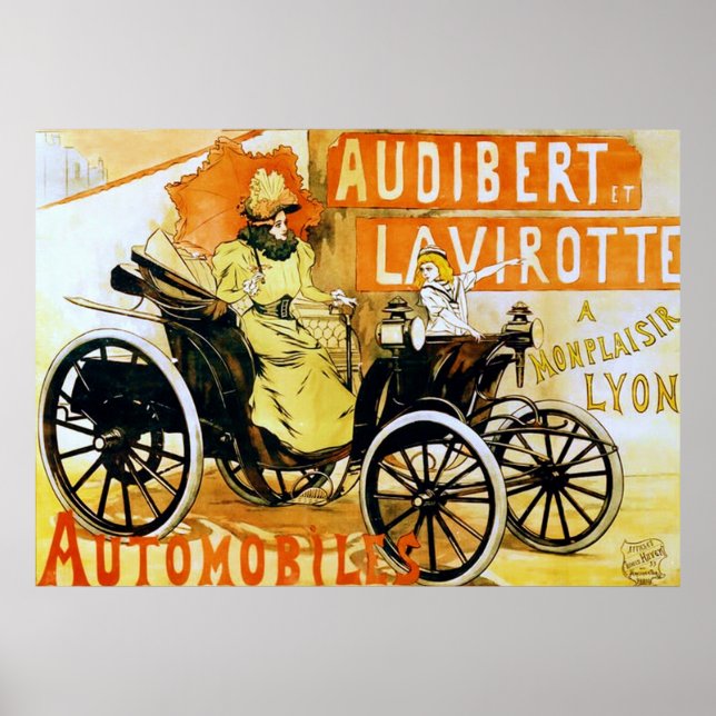 Affiches Audibert et Lavirotte Automobiles. (Devant)