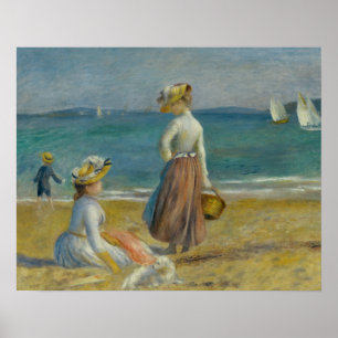 Affiches Auguste Renoir - Figurines sur la plage