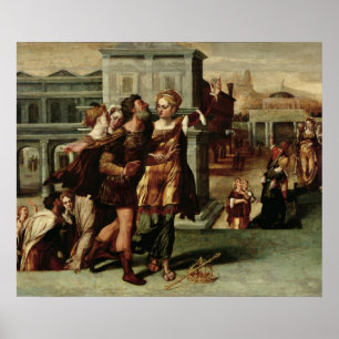 Affiches Augustus et la Sibyl Tiburtine, c.1540-50