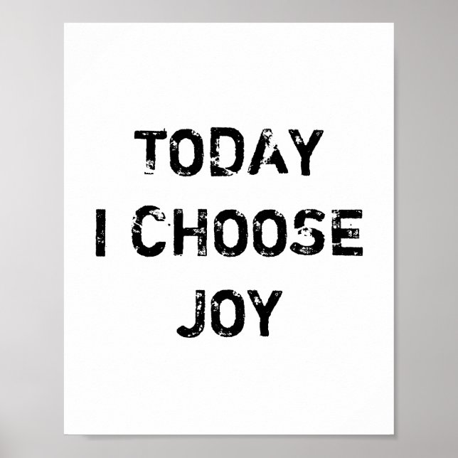 AFFICHES AUJOURD'HUI, J'AI CHOISI JOY. (Devant)