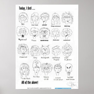 Affiches Aujourd'hui, je me sens...