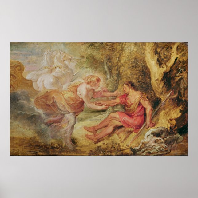 Affiches Aurora enlevant Cephalus, 1636 (Devant)