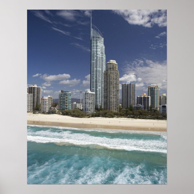 Affiches Australie, Queensland, Gold Coast, Surfers (Devant)