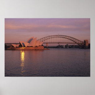 Affiches Australie, Sydney, Sydney Opera House construit