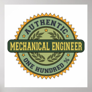 Affiches Authentic Mechanical Engineer