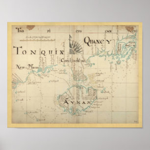Affiches Authentique carte pirate de 1690