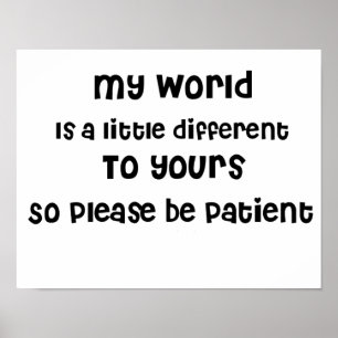 Affiches Autisme, Asperger, Sensibilisation aux besoins spé