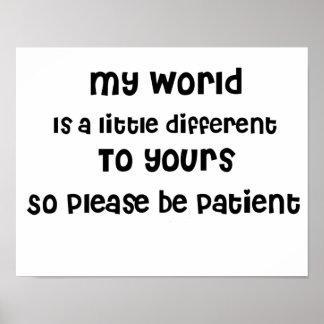 Affiches Autisme, Asperger, Sensibilisation aux besoins spé