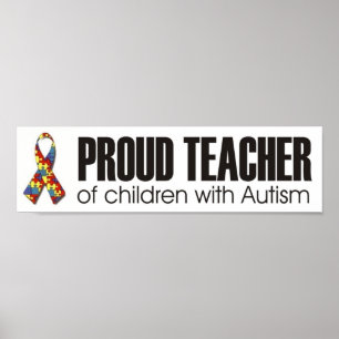 Affiches autisme de butoir 1 de professeur