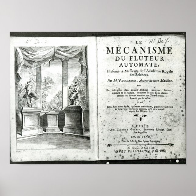Affiches Automatons, illustration du frontispece (Devant)
