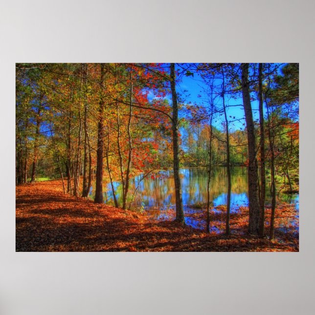 Affiches Automne au lac (Devant)