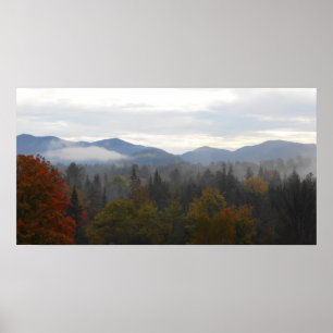 Affiches Automne de montagnes de crêtes élevées