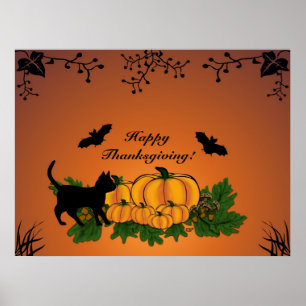 Affiches automne, Joyeux Thanksgiving !