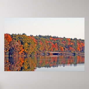 Affiches Automne le long de la rivière Wisconsin