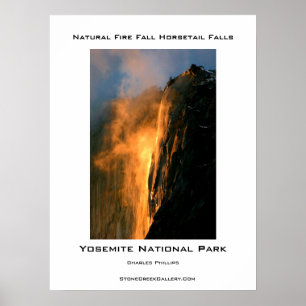 Affiches Automne naturel du feu de Yosemite
